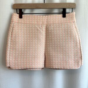 J. Crew BRAND NEW!! Jacquard Pattered Orange & Beige Shorts, Size 00, NWOT